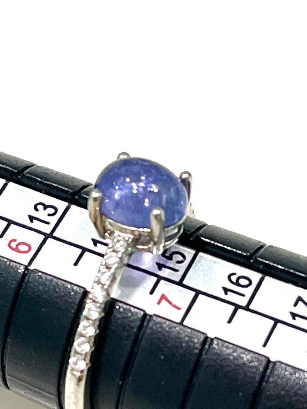 1 Ct Natural Tanzanite 14KGP Ring - Picture 3 of 4